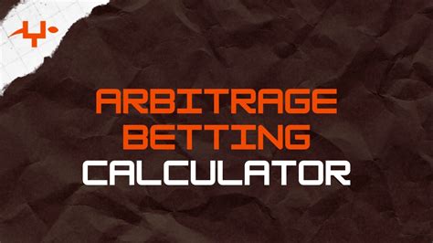 sportsbook arbitrage calculator